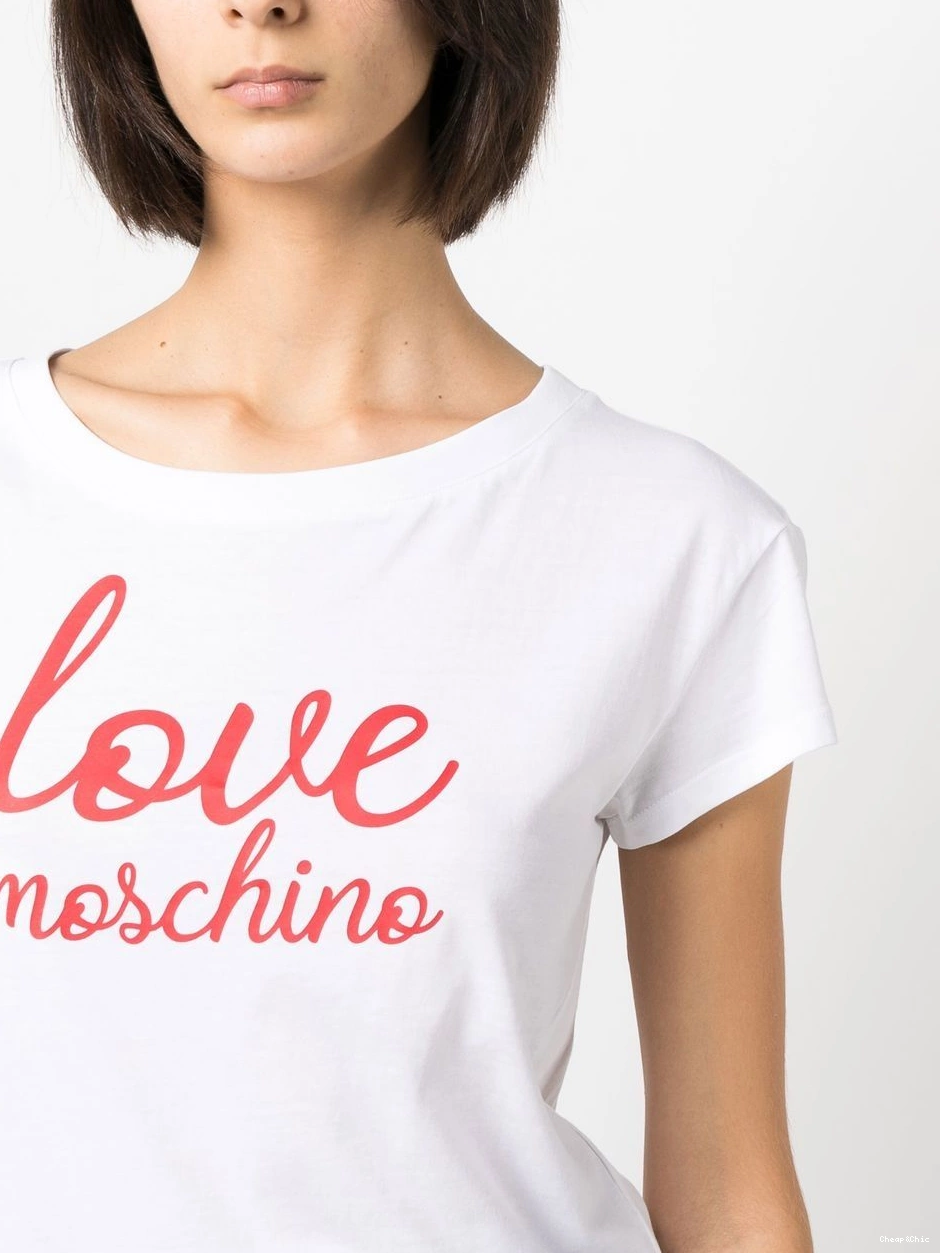 Cheap Women Moschino T-shirt Love short-sleeve logo-print 0403